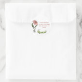Daty-Raupe-Adressetikett Runder Aufkleber (Tasche)