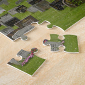 Daubekirche mit Friedhof in Norwegen-Laubsäge Puzzle (Seite)