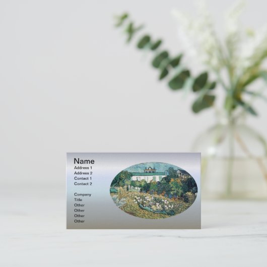 Daubigny-Garten Visitenkarte (Stehend Vorderseite)