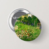 Daubigny's Garden Van Gogh Fine Art Button (Vorne & Hinten)