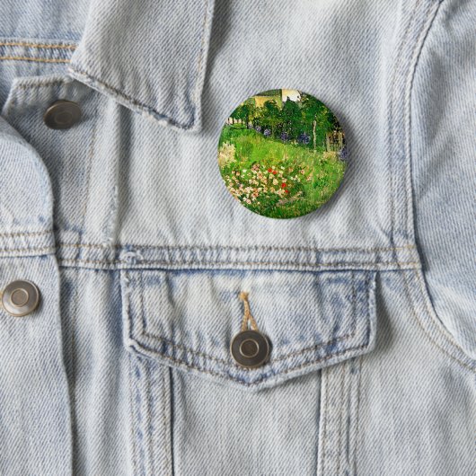 Daubigny's Garden Van Gogh Fine Art Button (Beispiel)