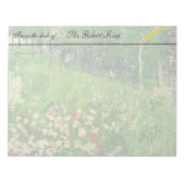 Daubigny's Garden, Vincent Van Gogh. schön Notizblock (Vorderseite)