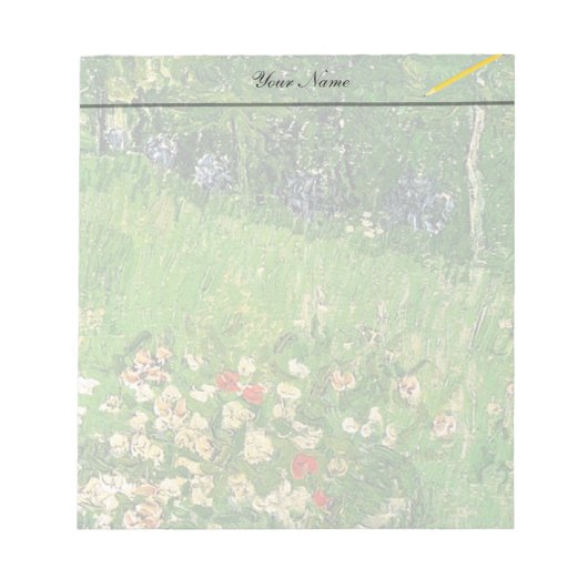 Daubigny's Garden, Vincent Van Gogh. schön Notizblock (Vorderseite)
