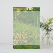 Daubigny's Garden von Vincent van Gogh, Le Jardin Briefpapier (Stehend Vorderseite)