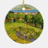 Daubigny's Garden von Vincent van Gogh, Le Jardin Keramik Ornament (Hinten)