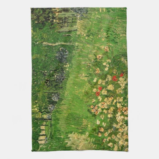 Daubigny's Garden von Vincent van Gogh, Le Jardin Küchentuch (Vertikal)