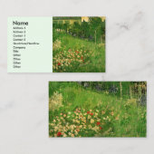 Daubigny's Garden von Vincent van Gogh, Le Jardin Visitenkarte (Vorne/Hinten)
