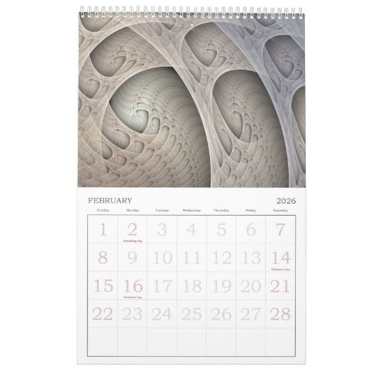 "Dauer-" Fraktal Kalender (Feb 2026)