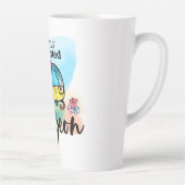 Dauerhaft ausgemerzter Niedlicher Vogel Zeichnend Milchtasse (Rechts)