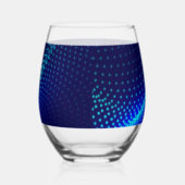 dauerhaft blau weinglas ohne stiel (Links)