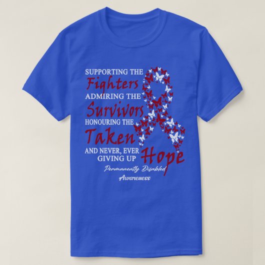 Dauerhaft Mit Behinderung Bewusstsein für den Figh T-Shirt (Design vorne)
