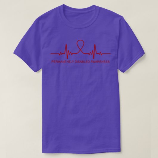 Dauerhaft Mit Behinderung Bewusstsein T-Shirt (Design vorne)