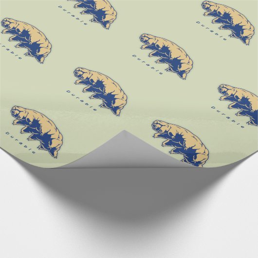 Dauerhaft - Tardigrade Geschenkpapier (Ecke)