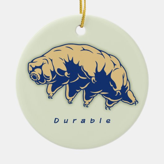 Dauerhaft - Tardigrade Keramikornament (Vorne)