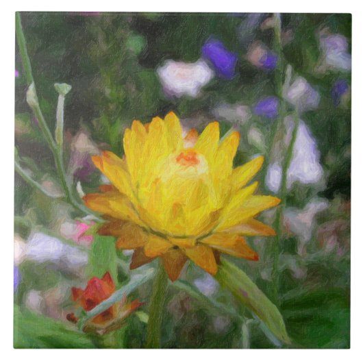 Dauerhafte Blume Fliese (Vorderseite)