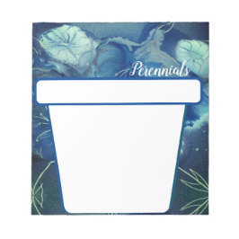 Dauerhafte Blume in Blue Notizblock