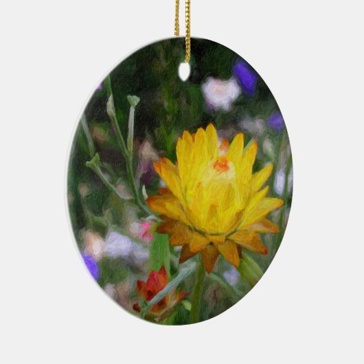 Dauerhafte Blume. Keramik Ornament (Rechts)