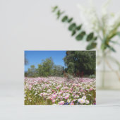 Dauerhafte Blume Postkarte (Stehend Vorderseite)