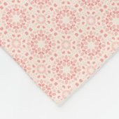 Dauerhafte Freude hellrot gemusterte Fleece Blanke (Ecke)