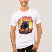 Dauerhafte Kraft - Roboter-Bull-T - Shirt (Vorderseite)