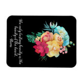 Dauerhafte Liebe Bouquet Rumi Quote Magnet (Horizontal)