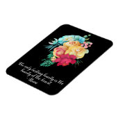 Dauerhafte Liebe Bouquet Rumi Quote Magnet (Linke Seite)