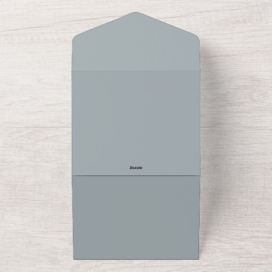 Dauerhafte Liebe | Deep Blue Wreath Wedding Invite All In One Einladung (Außenbereich)