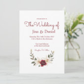 Dauerhafte Liebe Einladung (Stehend Vorderseite)