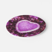 Dauerhafte Liebe Pappteller (Schrägansicht)