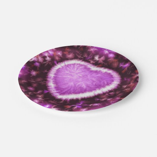 Dauerhafte Liebe Pappteller (Schrägansicht)