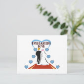 Dauerhafte Liebe Postkarte (Stehend Vorderseite)