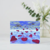 Dauerhafte Liebe Postkarte (Stehend Vorderseite)