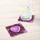 Dauerhafte Liebe Rechteckiger Pappuntersetzer (Vor Ort)