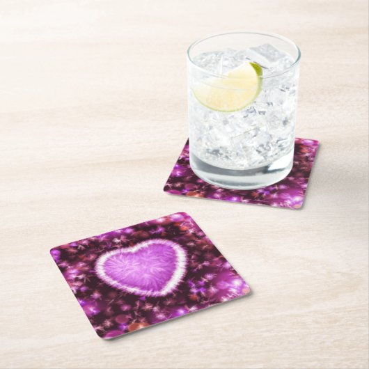 Dauerhafte Liebe Rechteckiger Pappuntersetzer (Vor Ort)