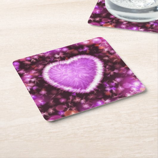 Dauerhafte Liebe Rechteckiger Pappuntersetzer (angewinkelt)