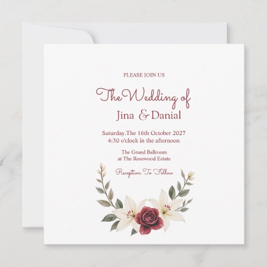 Dauerhafte Liebe Save The Date (Vorderseite)