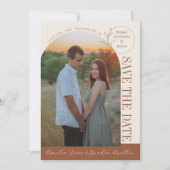 Dauerhafte Liebe | Terracotta Arch | Save The Date (Vorderseite)