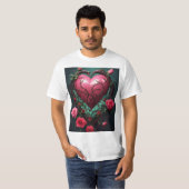 Dauerhafte Liebe Unzerbrechliches Herz T-Shirt (Vorne ganz)