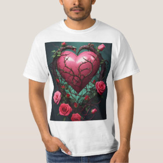 Dauerhafte Liebe Unzerbrechliches Herz T-Shirt