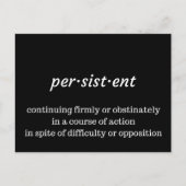 Dauerhafte Postkarte (Vorderseite)