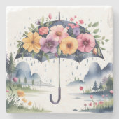 Dauerhafte und dekorative Getränkeschützer Steinuntersetzer (Vorderseite)