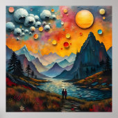 Dauerhafte Wunder fantastischer Alien Poster (Vorne)