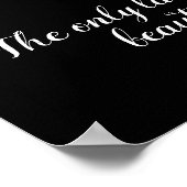 Dauerhafter Beauty Bouquet Rumi Quote Poster (Ecke)