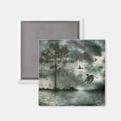 Dauerhafter Flug - Magnet (Vorderseite/Rückseite)