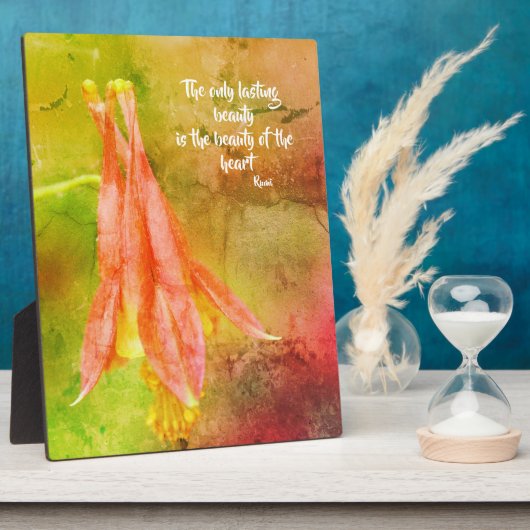 Dauerhafter Schönheitswettbewerb Inspiration Rumi  Fotoplatte (Seite)