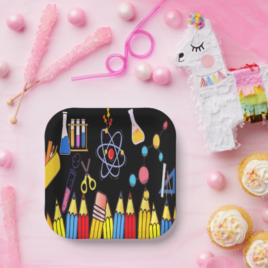 Dauerhafter Schulplatz - leicht Pappteller (Party)