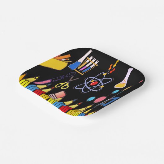 Dauerhafter Schulplatz - leicht Pappteller (Gewinkelt)