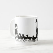 Dauerhafter Schutz von Schwänen Kaffeetasse (Vorderseite Links)