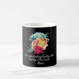 Dauerhaftes Beauty Bouquet Zitat Kaffeetasse