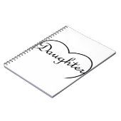 Dauerhaftes Herz Notizblock (Linke Seite)